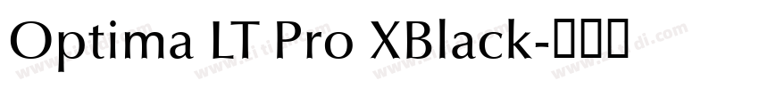 Optima LT Pro XBlack字体转换
